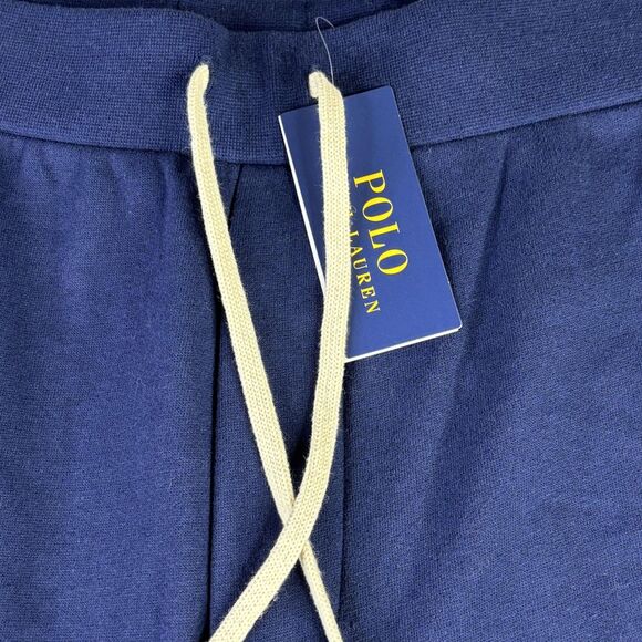 Polo Ralph Lauren Shorts Mens 5XLT Navy Fleece Sweatshorts Drawstring 1967 - Picture 3 of 15